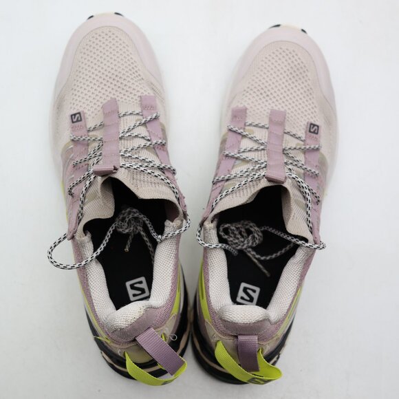 Salomon XA CoverAsh Men's 9 Women's 10 Trail Running Hiking Grey Lime Green - Picture 9 of 10